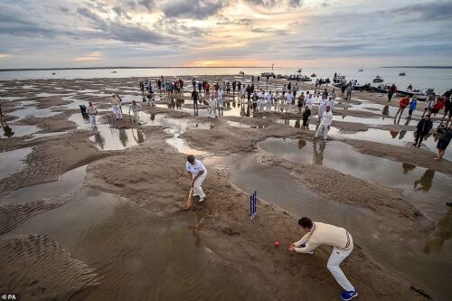 FEATURE: Cricket in the middle of English channel Image