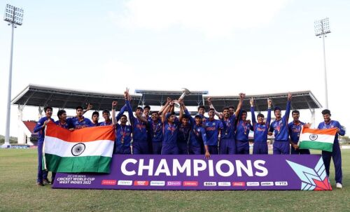 India beat England by four wickets, clinch fifth Under-19 World Cup title Image