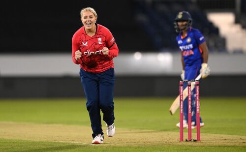 England's Sarah Glenn reaches the second position in ICC Women's T20I bowler rankings Image