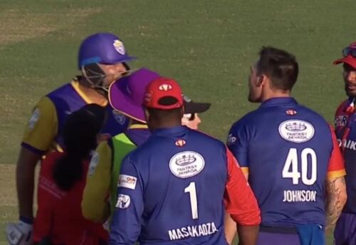 LLC 2022: Yusuf Pathan, Mitchell Johnson engage in ugly fight; Aussie pacer likely to face one-match ban Image