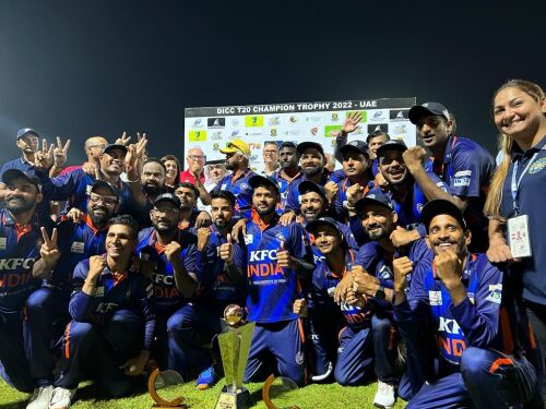 India deaf cricket team lifts DICC T20 Champions Trophy Image