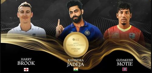 Jadeja, Brook, Motie shortlist for ICC Men's Player of the Month for February Image