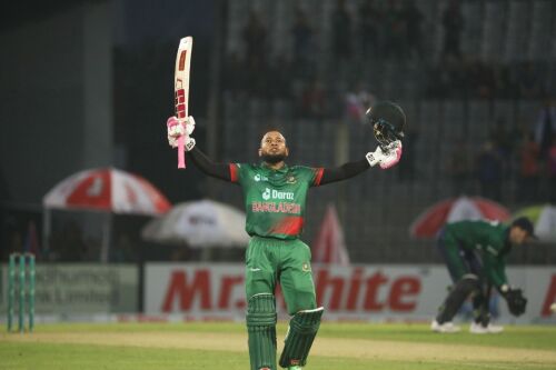 Rahim slams fastest century by a Bangladesh batter in ODIs as match is washed out Image