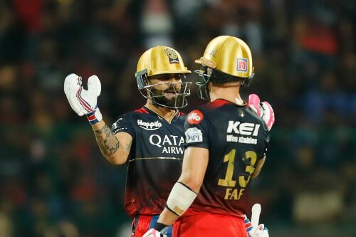 IPL 2023: Kohli, Du Plessis lead RCB to comprehensive eight-wicket victory over Mumbai Indians Image