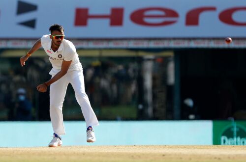 India vs England 2020/21, 2nd Test: Axar Patel raises his hand Image