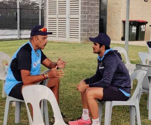 Shastri enjoys ‘good conversation’ about cricket with Gill ahead of ODIs against Australia Image