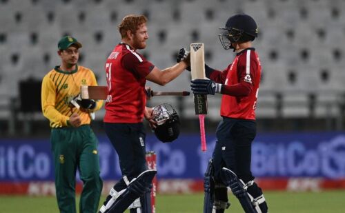 Bairstow takes England home in the first T20I against South Africa Image