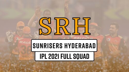 Sunrisers Hyderabad IPL 2021 squad Image